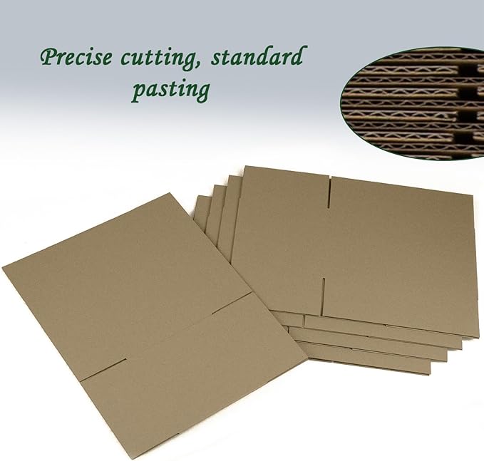 10x6x6 Inches Shipping Boxes Set of 40, Brown Corrugated Cardboard Box Literature Mailer for Packing Small Business