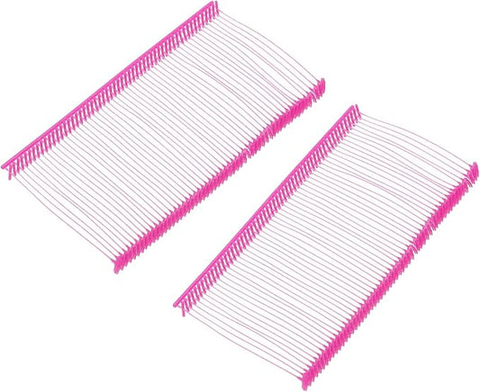 MECCANIXITY Standard Tagging Fasteners,Plastic Regular,Standard Label Gun Price Tagging Barbs for Garment Price Tag Label Tagging Barbs 50mm/2 Inch,Pack of 1000 Rose Red