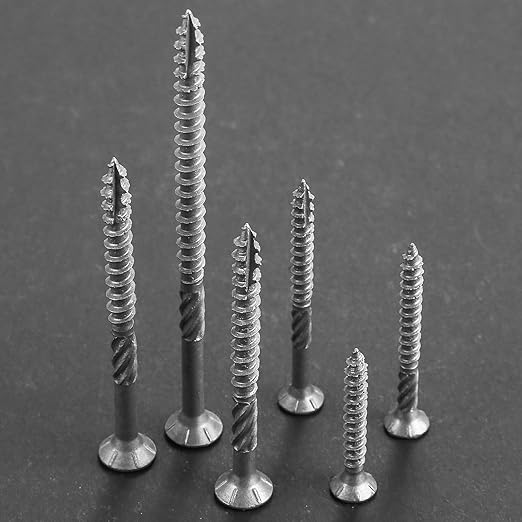 #10 * 2-1/2" 304 Stainless Steel Deck Screws, (179pcs) 2 lbs.Exterior Wood Screws, Rust Resistant epoxy Coated, Bronze, T25 Star Bit