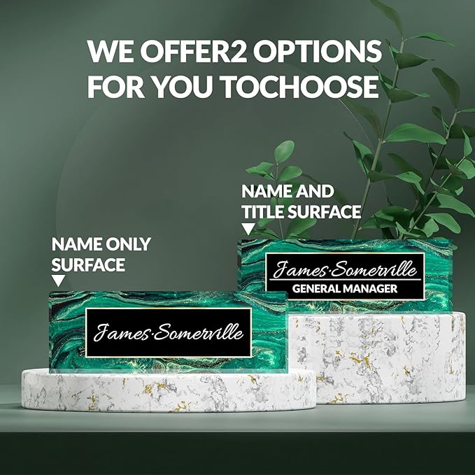 Desk Name Plate Personalized, Custom Name Plate for Desk, Acrylic Desktop Accessories, Office Gift & Decor for Women Men, Teacher Nurse Boss Employee Appreciation Gifts