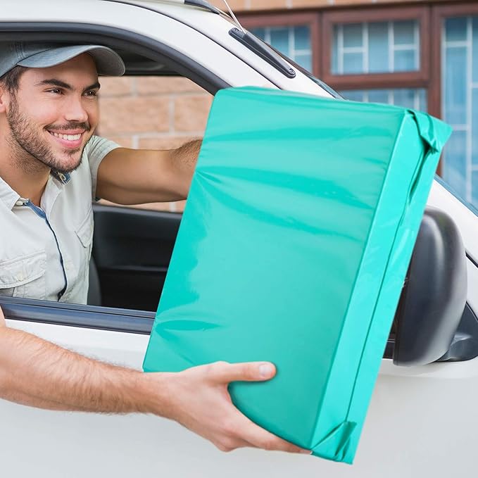 Metronic 500PC Poly Mailers 14.5x19, Sturdy Shipping Bags for Small Business, Waterproof Mailers Poly Bags, Strong Adhesive Shipping Envelopes for Clothing, Efficient Mailing Envelopes in Teal