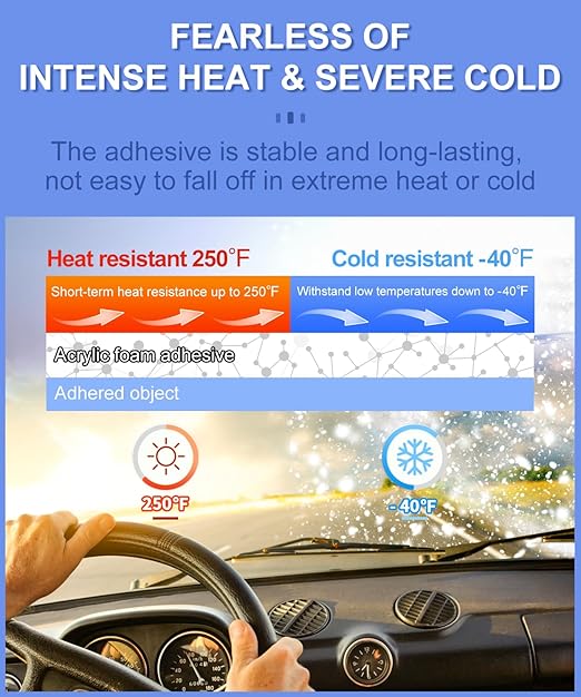 48 Pcs Round Double Sided Sticky Pads Heavy Duty, Made of 3M VHB, Extreme Mounting Foam Tape, Strong Adhesive Tape Squares Waterproof Heat Resistant, Car Home Outdoor Use, 1.18 Inch