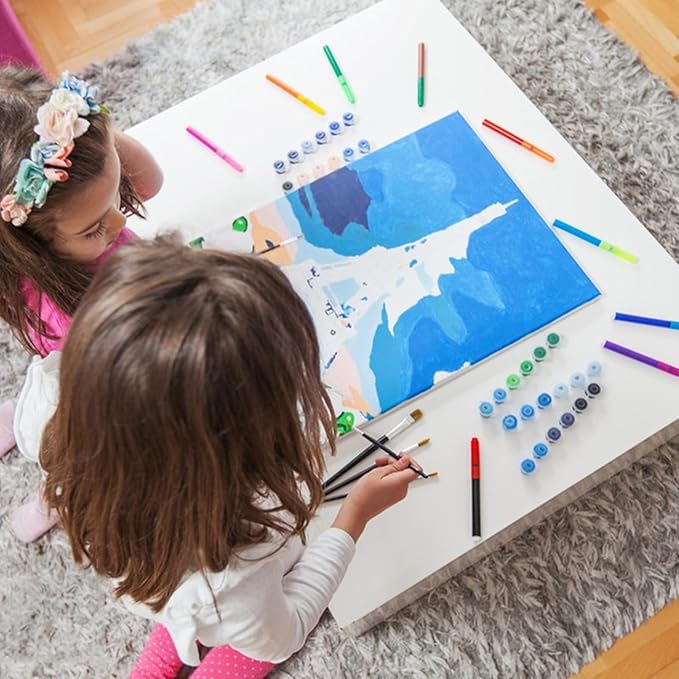 ESRICH Canvas Boards for Painting 8x10, 240 Pack Canvases for Painting Cotton Primed Acid Free Blank Canvas Panels for Oil Paint, Watercolor, Acrylic Paint, Gouache and Tempera.