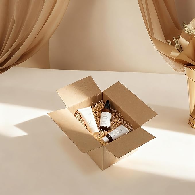 CRUGLA 40 Packs 7x5x4 Shipping Boxes for Small Business, Corrugated Cardboard Boxes Bulk for Shipping Packing Mailing