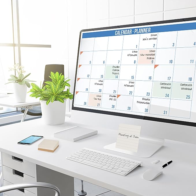 NatureTouch Sticky Notes 6 Packs, 3 x 3 Inches Adhesive Self-Stick Notes in Eye Protection Paper, Multiple Designs of Memo Pads for Reminders, Office, Home, School, Meeting, 80 Sheets/Pad，White，Line