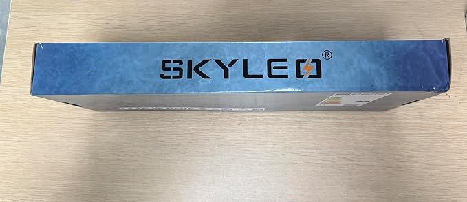 SKYLEO LED Desk Lamp with Slim Base - Adjustable Swing Arm Desk Light, Dimmable, Timer, Eye Protection, Memory Function, 1300LM, 12W, White