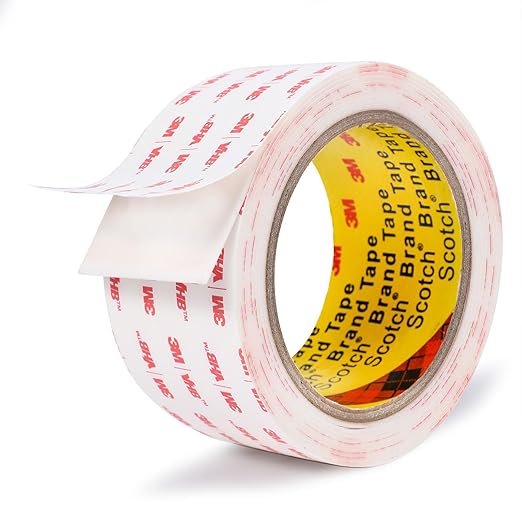 Double Sided Tape 2in X 9.85ft，Heavy Duty Removable Mounting Tape, Picture Hanging Adhesive Strips