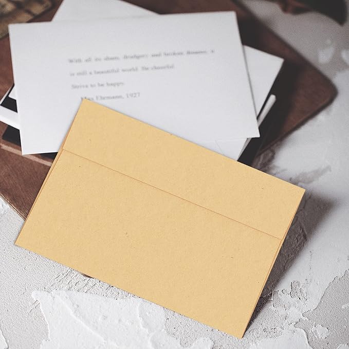 A7 Light Brown Kraft Envelopes Self Seal 1000 Pack, 120 GSM Printable Goefun 5x7 Mailing Envelopes for Invitations, Weddings, RSVP, Birthday, Photos, Documents and DIY Cards