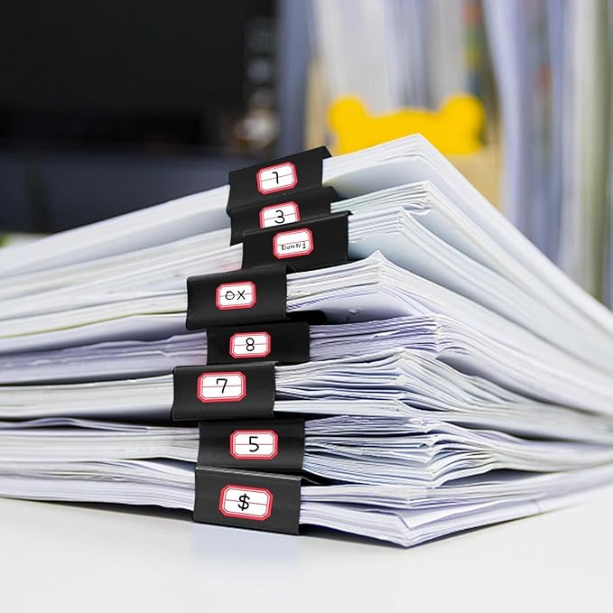 Ufmarine Extra Large Binder Clips 2 inch, (10 Pcs) Big Paper Clips for Office