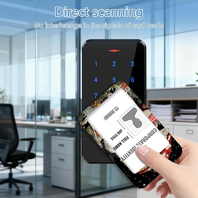 Skull Mushroom Badge Holder Reel Lanyard,ID Card Badge Holder Retractable Name Tag Clips for Doctor Nurse Teacher Office Student