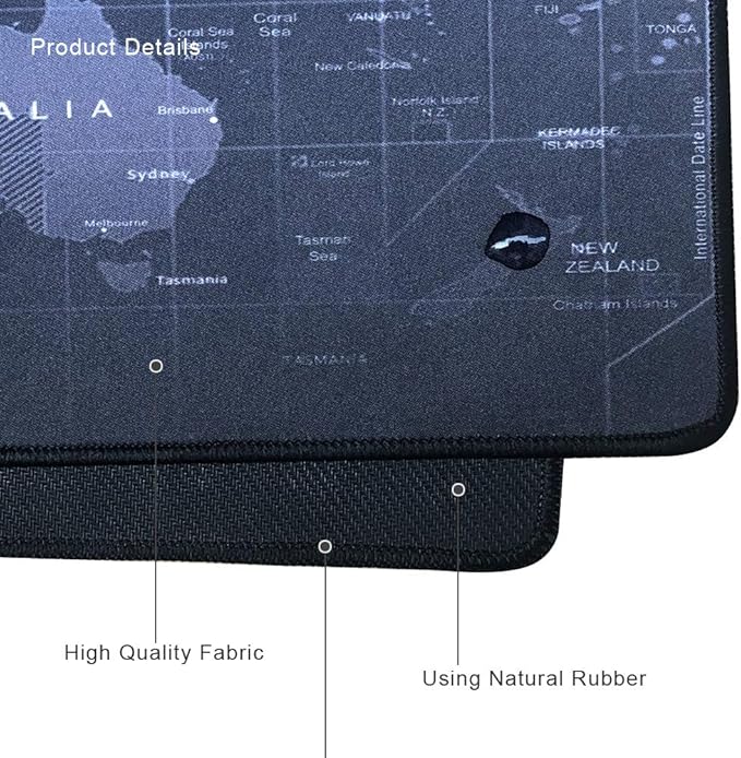 Gaming Mouse Pad Large Anti-Slip Rubber Base Size 47.2x15.7 in (47.2X15.7IN, 120x40 Map)