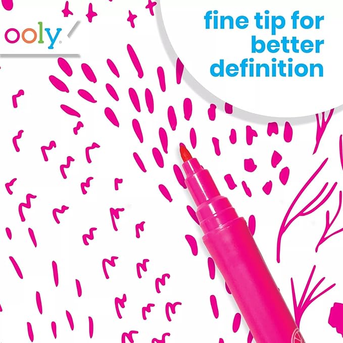 Ooly Yummy Yummy Scented Washable Markers Set of 12 - Scented Markers in 12 Classic Colors, Back to School Supplies