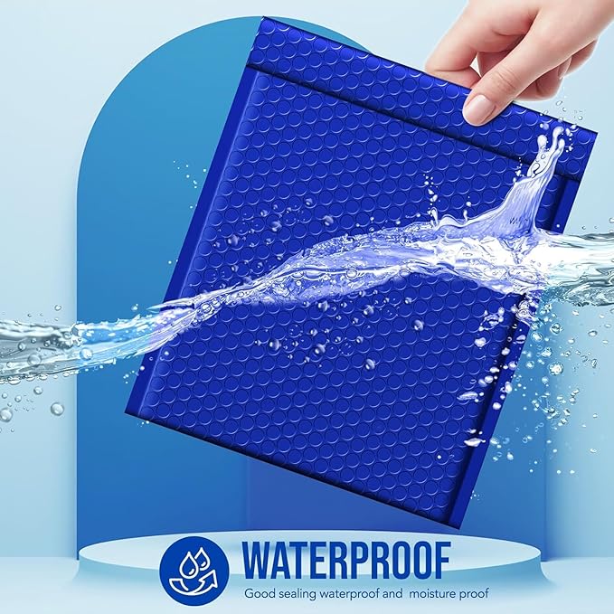 Fuxury Bubble Mailers 8.5x12 Inch 250 Pack Royal Blue Large Bubble Envelopes Bulk Opaque Cushioning Mailer for Small Business Mailing Books Clothes Makeup Supplies #2
