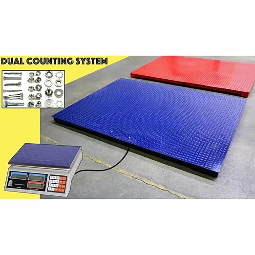 Liberty Scales LS-700-DC Dual Counting Smart Weighing Scale Systems, Size 60" x 60" (5' x 5') - C-Scale 6 lb x .0002 lb/Floor Scale 1000 lb x .2 lb
