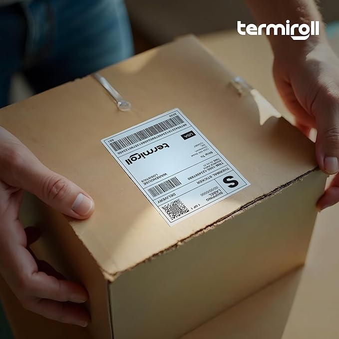 4x6 Direct Thermal Shipping Labels – Non-Perforated Roll – 350 Labels – Compatible with Rollo, Zebra, iDPRT, Munbyn – Strong Adhesive, BPA-Free, Multipurpose Commercial Grade by Termiroll