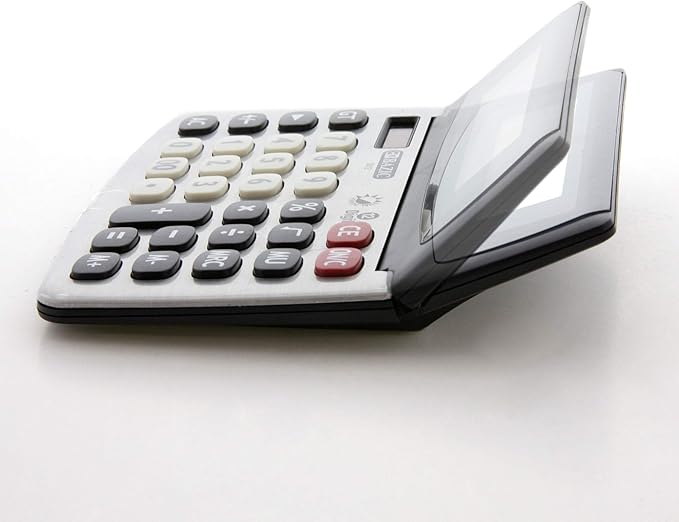 BAZIC 12-Digit Dual Power Desktop Calculator with Adjustable Display (3012)