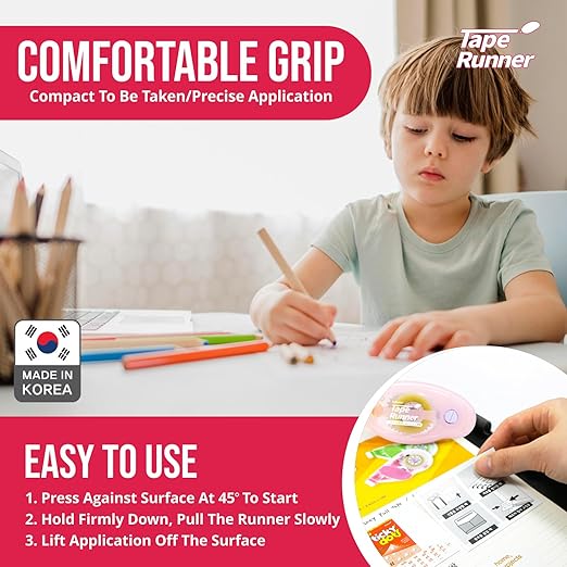 TapeRunner Double-Sided Adhesive Tape, 5/16 Inches by 315 Inches, Set of 5 Applicators