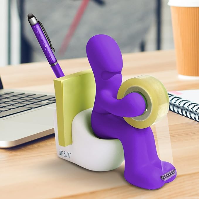 The Butt Tape Dispenser – Funny Gifts for Men – Weird Stuff, Desk Accessories for Men - Novelty, Fun Office Supplies Gag Gifts for Men - Teacher Gifts Boss Gifts for Men - Going Away Gift for Coworker