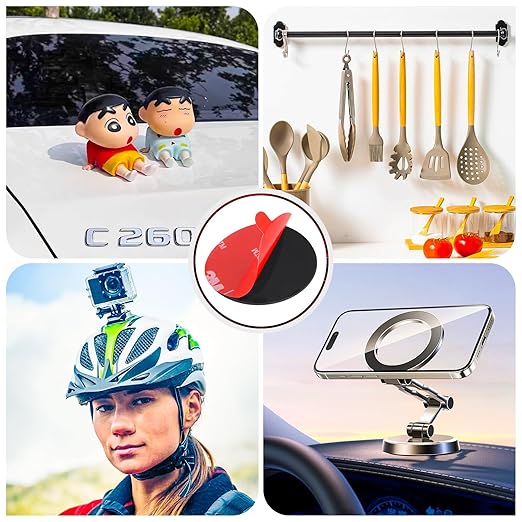 20 Pack 3M VHB 5952 Foam Tape, Double-Sided Heavy Duty Mounting Tape – 1 Inch & 2 Inch, Square, Rectangle & Round Shapes, Waterproof & Heat Resistant, for Car, Home Decor & Outdoor Use