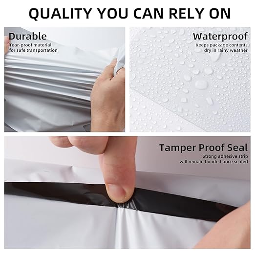 KKBESTPACK Poly Mailers Shipping Envelope Self Sealing Bags (12x15.5 500pcs)