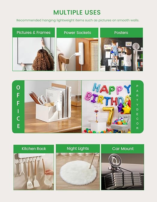 2PCS Double Sided Tape Heavy Duty, 1/2" 10' Arcylic Nano Tape, Transparent Strong Two Sided Adhesive Mounting Tape, Clear Picture Hanging Strips for Wall, Poster, Photo, Craft