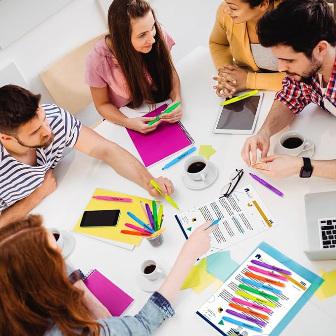 Aigybobo 120 Pack Highlighters in 6 Assorted Colors, Chisel Tip Dry-Quickly Highlighters Bulk, No Bleed Highlighter Markers for Kids Adults, Classroom Teachers Must Haves, School Office Supplies