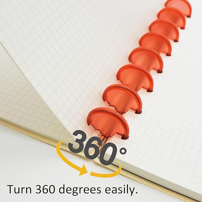 100pcs Discbound Notebook Discs DIY Planner Accessories fits for Tul,Levenger,Arc,Happy Planner,Talia(Transparent Red,0.7inch/18mm)