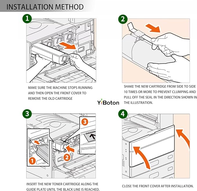 T09 Yellow Toner Cartridges with Chip 3017C005AA Replacement for T09 Toner Suitable for ImageCLAss X LBP1127C MF1127C Printer