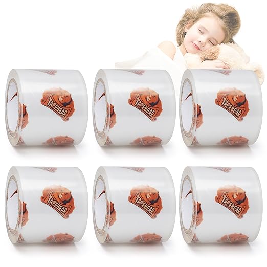 TAPEBEAR 1.5" Core Packing Tape Refills No Noise 2.6mil Thick, 1.88" x 22yd Super Clear Packaging Tape for Book Binding, Carton Sealing, Moving, Shipping, 6Rolls