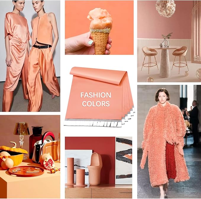 Metronic Poly Mailers 10x13 300 Pcs, Strong Adhensive Shipping Bags for Clothing, Medium Mailing Bags for Small Business, Shipping Envelopes, Tear-resistant Packing Bags in Peach Pink