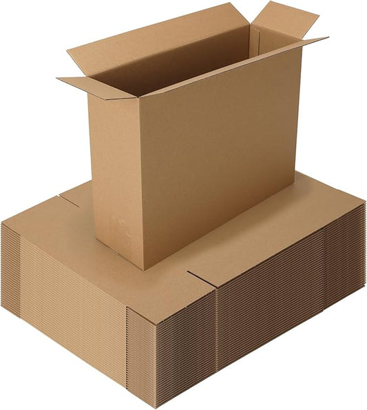 CRUGLA 40 Packs 12x9x4 Shipping Boxes for Small Business, Corrugated Cardboard Boxes Bulk for Shipping Packing Mailing
