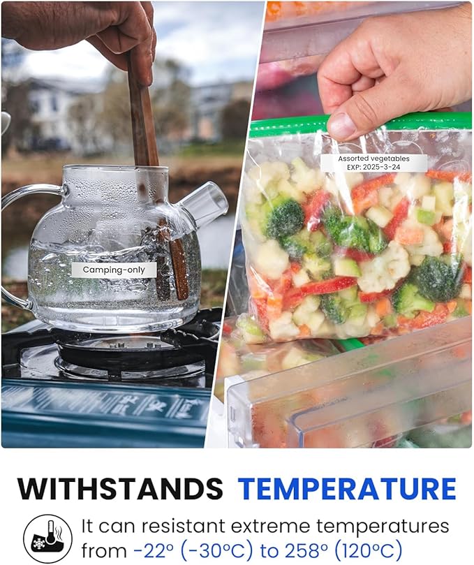 Label Maker Tape Compatible with Brother P-Touch Label Tape TZe-231 TZ TZe 12mm 0.47 Laminated White 1/2" TZE231 for PT-D210 D220 H110 D410 D610BT P710BT H111 Cube 1880 Refill, Black on White, 6-Pack