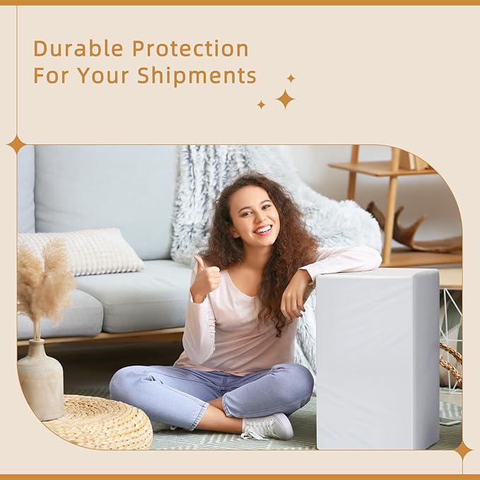 Fuxury Extra Large Poly Mailers 24x36" 50 Pcs, 2.5mil Bulk Heavy Duty Shipping Bags for Clothing,Strong Adhesive Shipping Envelopes for Small Business Supplier,XL Poly Mailing Envelopes White