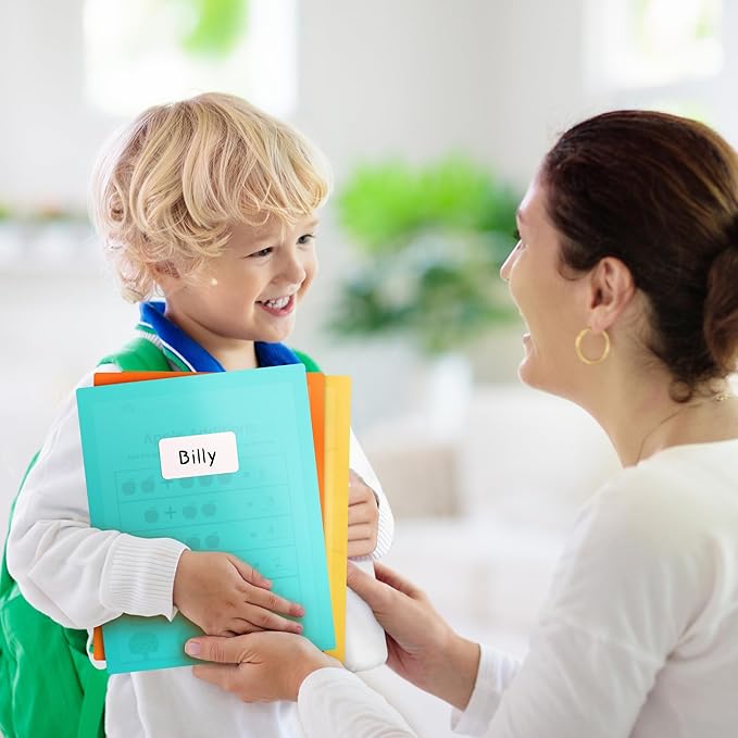 Dunwell Plastic 2-Pocket Folders, (6 Pack) Pastel Colors, 8.5x11 Folders with Pockets, Tear-Resistant Long Lasting Acid-Free Poly, Cleanable, Includes Labels