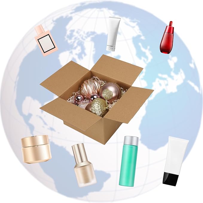 CRUGLA 40 Packs 7x7x5 Shipping Boxes for Small Business, Corrugated Cardboard Boxes Bulk for Shipping Packing Mailing