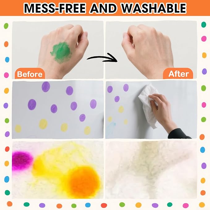 HNSHAG 120pcs Art Bingo Daubers, 15 Colors Washable Dot Markers, Bulk Preschool Art Supplies Paint Craft Kit for Kids, Ideal for Toddler Art and Crafts Painting Supplies Drawing Coloring