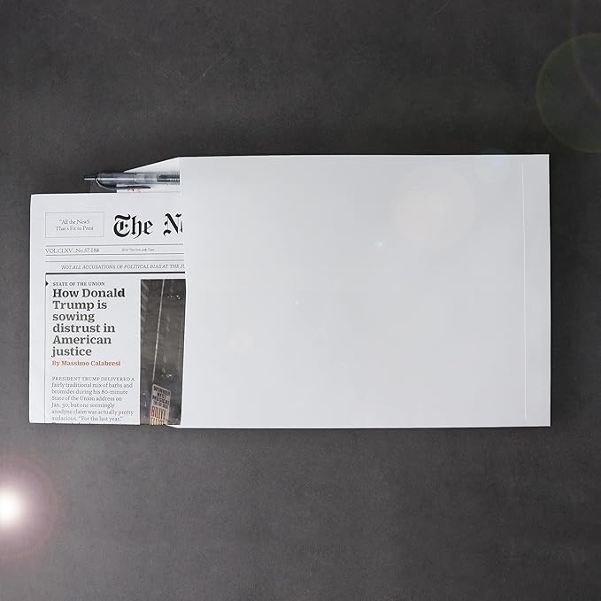 250 PCS 9x12 inches Security Catalog Envelopes Printable Self Seal Envelopes, Anti Tear White Kraft Envelopes for Invitation Cards, Pictures, Photos, Documents