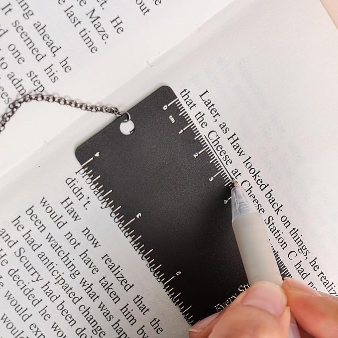 2 Pieces Cute Dog Metal Bookmarks with Graduated Scale, Pet Theme Golden Retriever Black Dachshund Large Size Book Mark, Bookmark for Book Lovers Reading Women Writers Readers Children Teens Men