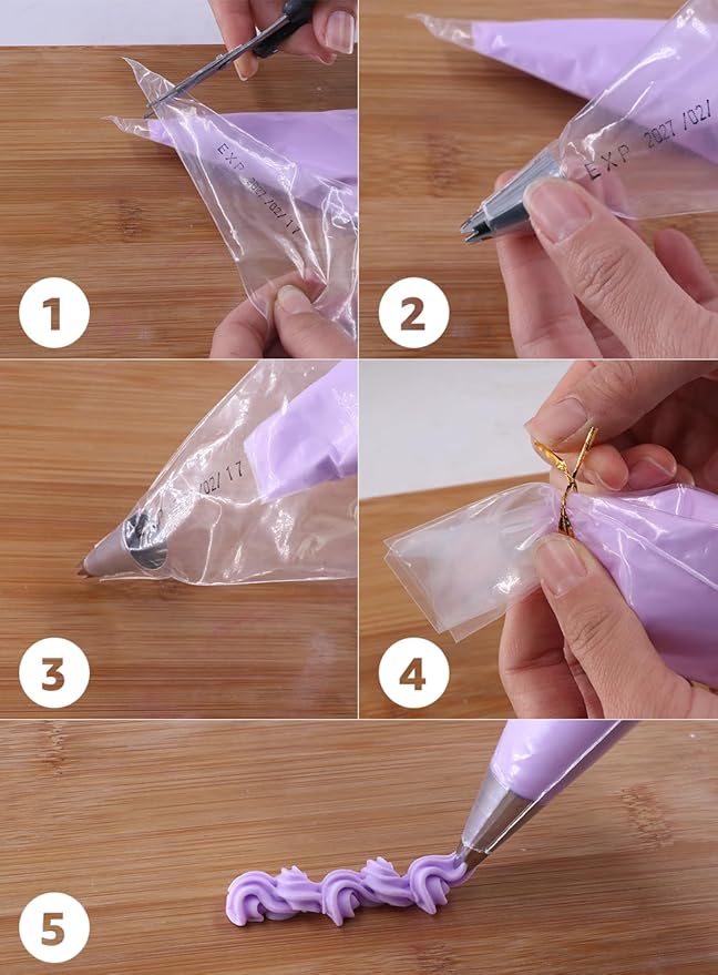 BoFUN Whipped Cream Glue Clay DIY Making Art Craft Kit with Piping Tip for Handmade Phone Case Mirror Jewelry Accessories Homemade Decoration (White/Light Purple)