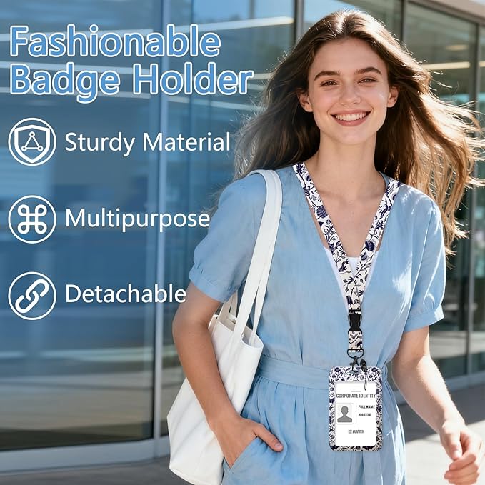 Goth Bat Lanyards for ID Badges, Gothic Badge Holder with Retractable Badge Reel, Animal Lanyard with Id Holder Clip, Keychain Name Tag ID Card Protector Teacher Women Doctor Office Gift