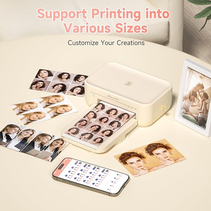 HPRT CP4100 4x6 Instant Photo Printer -Portable Phone Picture Printer + 20 Sheets, Mobile, Wi-Fi, Premium Dye Sublimation (300 DPI) for Pro-Quality Home Prints - Creative Editing App