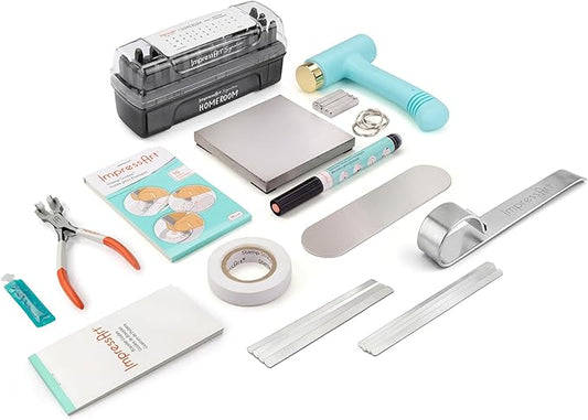 ImpressArt - Homeroom Metal Stamping Kit and Bracelet Making Kit, All Tools & Supplies for Hand Stamping Craft Projects, DIY Jewelry Making & Keepsakes