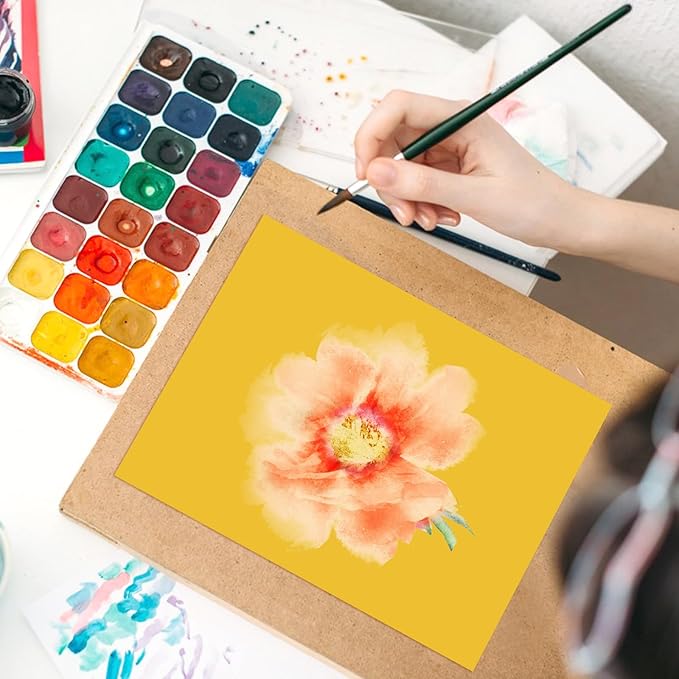 OcePor 50 Sheets Yellow Cardstock Paper, Colored Printer Paper 8.5 x 11, Card Stock Thick Construction for Craft,Scrapbook，Office Printing, Invitations, Certificates，92 lb/250gsm