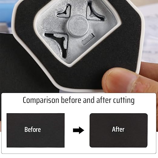 MyArTool 3 in 1 Corner Rounder Punch, 4mm, 7mm, 10mm 3 Way Corner Cutter for Paper Crafts, Laminate, DIY Projects, Photo Corner, Card Making and Scrapbooking