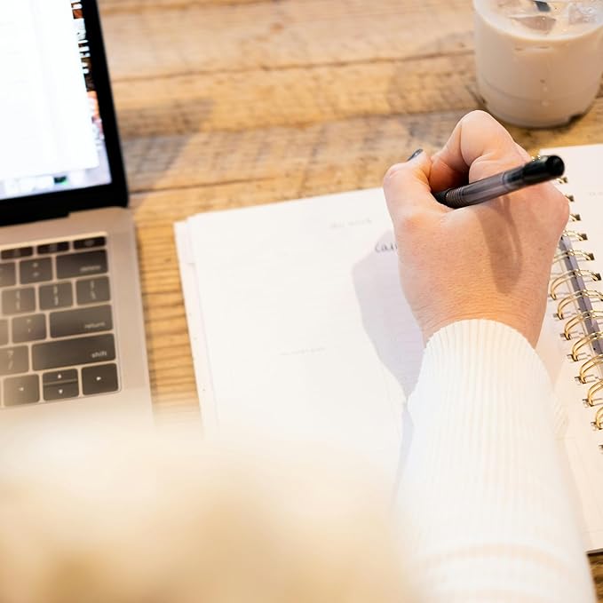 Planner 2026 January to December, 5.5" x 8.5" Daily Weekly and Monthly Calendar Planner for Productivity, Goal Setting & Time Management, Organizer for Work, School & Life - Orange Hard Cover