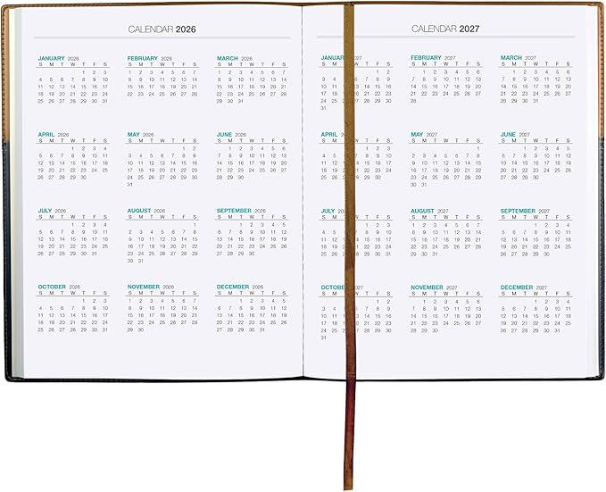 2026 Planner Calendar, 8"x10" : Includes 14 Months (November 2025 - December 2026) / 2026 Weekly Planner/Weekly Agenda/Monthly Calendar Organizer (Brown/Black)