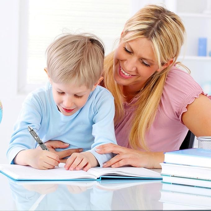 Cute Retractable Pens Pack of 2, 0.5mm Ballpoint Pens with Black Ink, Newfie Dog Ball Point Pen for Smooth Writing Office Supplies