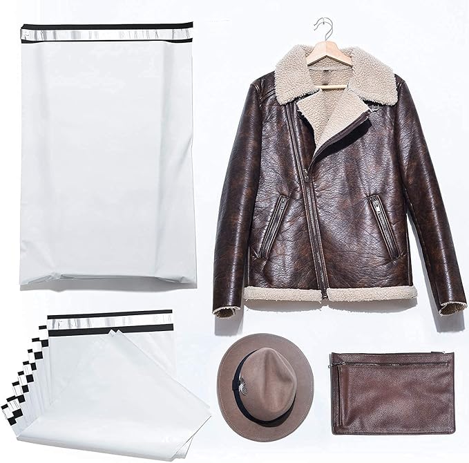 Fuxury 1200 Pcs 24x24" Poly Mailers,Waterproof Mailing Envelopes for Clothing, Strong Adhesive Poly Shipping Postage Bags for Small Business(White)