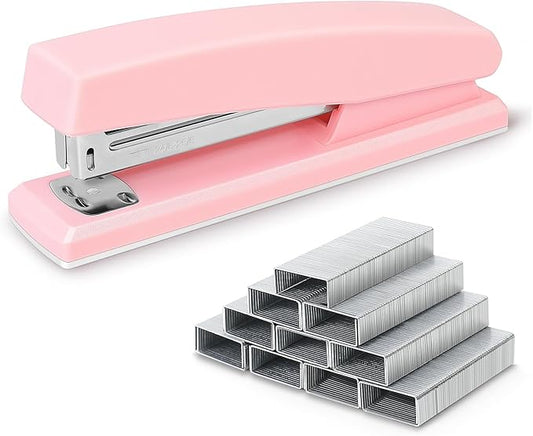 Desk Stapler and 1000pcs Staples, Office Stapler, 25 Sheet Capacity, Office Supplies for Desk