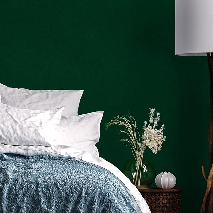 CRE8TIVE 12"x80" Colored Self Adhesive Velvet Flocking Liner for Jewelry Green Velvet Wallpaper Peel and Stick Fabric Felt Velvet Drawer Liner Sticker for Jewelry Box Lining Crafts DIY Showcase Decor